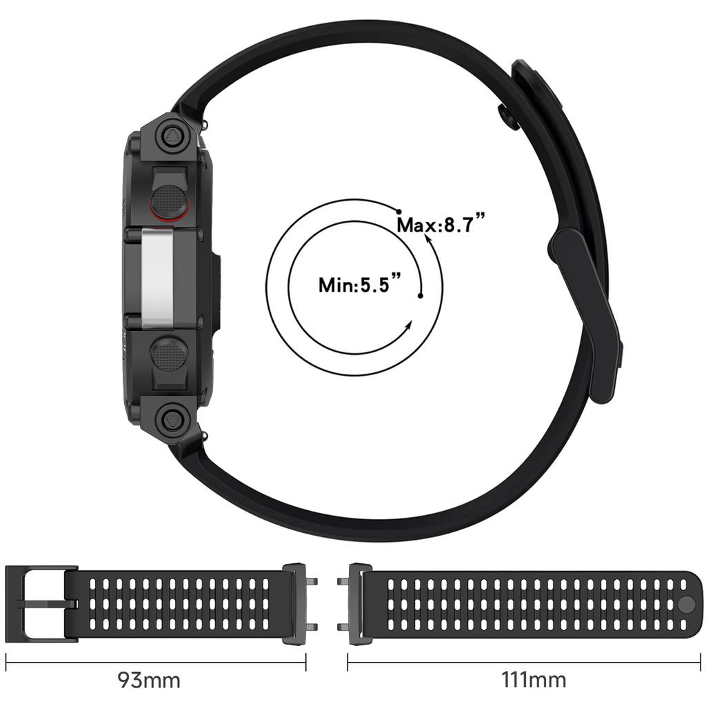 Breathable Silicone Strap for Huami Watch Amazfit T-Rex 3 T-Rex2 Sport Band for Amazfit T-Rex Pro/ultra Martwatch Bracelet