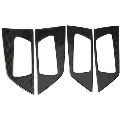 4 ks samolepek na vnitřní kliku dveří z uhlíkových vláken pro RAV4 2015?2019 (Měkký)