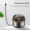 Available: C5 Connector Power Cord, 1.5m & 1.8m, 1 sq mm, Compatible with Rice Cooker, Three-Pin Plug, Three-Core AC Cord.