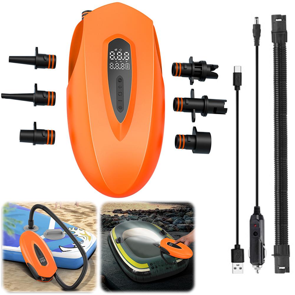 

20PSI SUP Board Pump with Auto Shut Off Electric Air Pump Digital Display Portable Air Compressor for Inflatables Kayaks Boats United States
