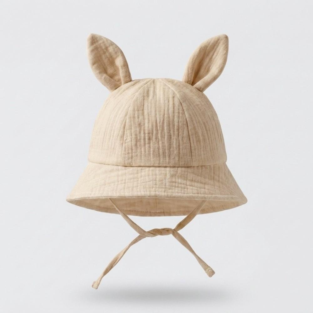Adjustable Baby Fisherman Hat Cute Rabbit Ears Baby Sunhat Fashion Bucket Cap Spring Summer