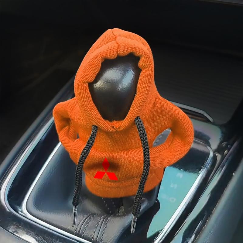 Hoodie Car Gear Car Shift Lever Cover Universal Car Gear Shift Knob For Mitsubishi ASX Lancer Pajero Outlander L200 EVO Lancer EX