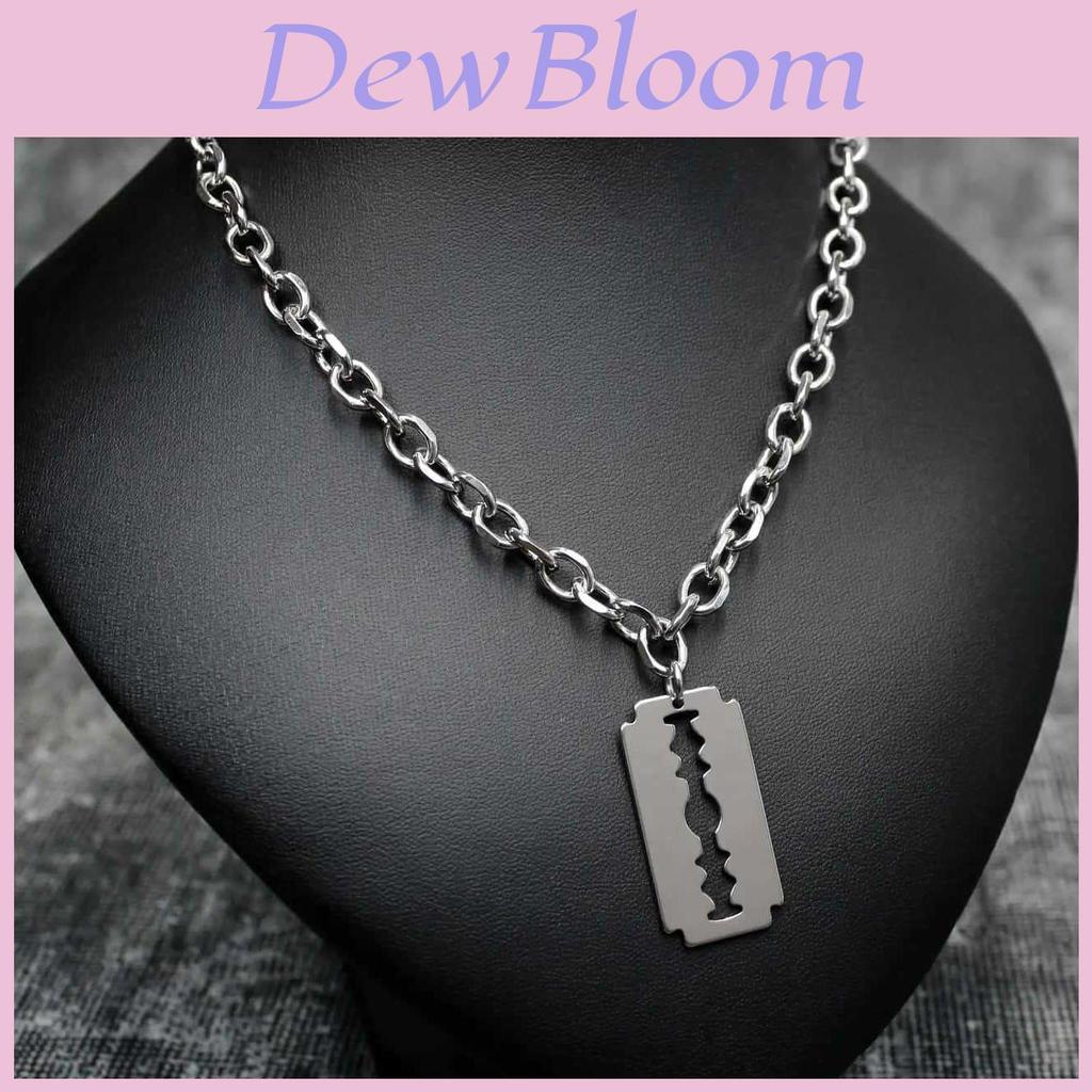 Catena Gioiello Gotica con Motivo a Lama per Accessori Moda Donna