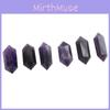 Elegant Natural Purple Amethyst Quartz Crystal Point Wand Obelisk Healing Tower 4cm