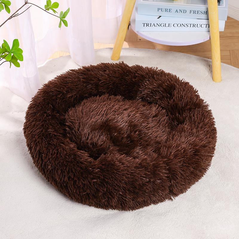 Plush Pet Nest  Semi-enclosed Cat Nest and Dog Nest  Warm Crystal Velvet Cat Nest  Round Shell Cat Nest  Round Nest