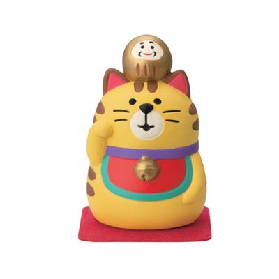 Dekor Corporation Gurke Nosenose Maneki-neko Tiger Größe ca.. W3.2 D3.2 H5 ZCB-47484