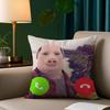 John Pork Polyester Fabric Super Soft Comfortable Skin Friendly Sofa Home Decor Car Bedroom Pillow Humorous Gift