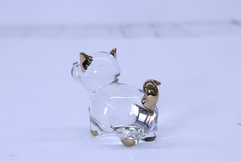 Castle Enterprises Cute Glass Good Hard Year of the Large Craft, Luck, Gold, [Zodiac Dog]