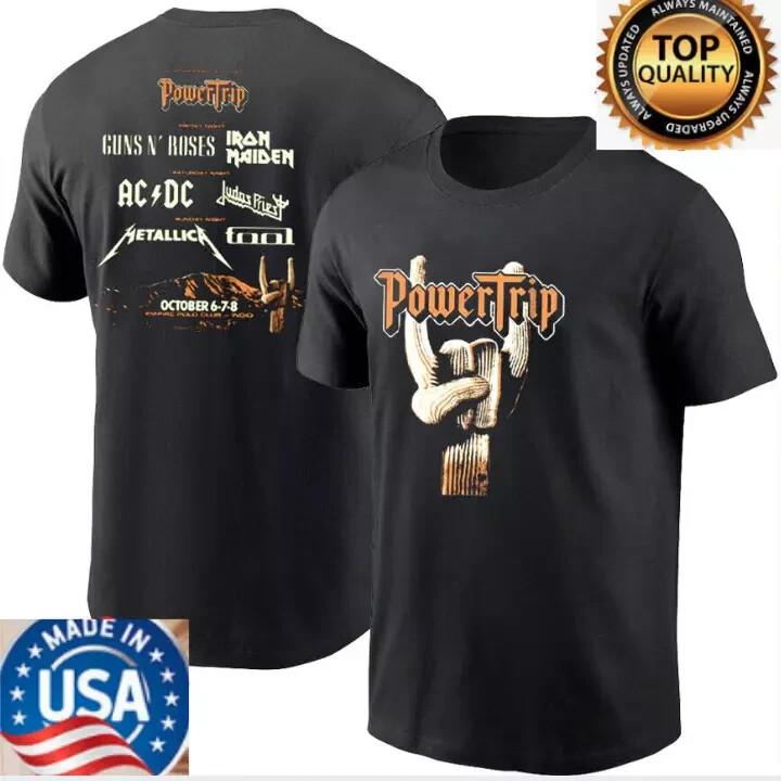 

RARE !!! The Power Trip 2023-2024 T-Shirt Rock Festival 2023 Tee Gift for Fan Unisex T-Shirt XXL