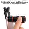 Yousheng 8X Phone Camera Lens with Clip Lightweight Picture Video Taking Cellphone External Camera Long Focus Lens Attachment Phone Accessories