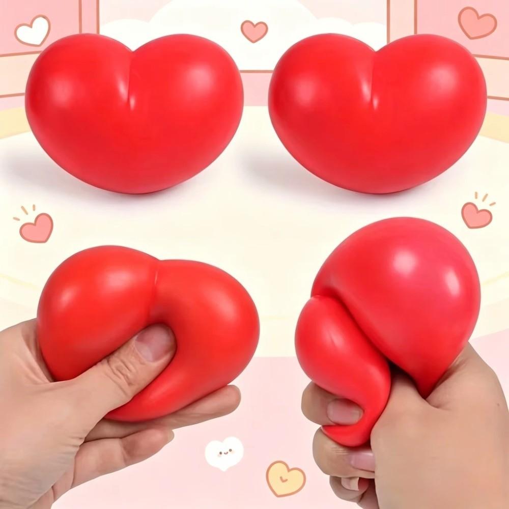 Funny Love Shape Squeeze Stress Toy Soft Decompression Plaything for Desk Ornament