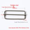 Stainless Steel Adjustable D-Ring Buckle - Copper Three-Speed Wire Pull Design