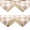 Used AUTHENTIC LOUIS VUITTON N63208 Damier Azur Porte feuille Sarah long wallet White
