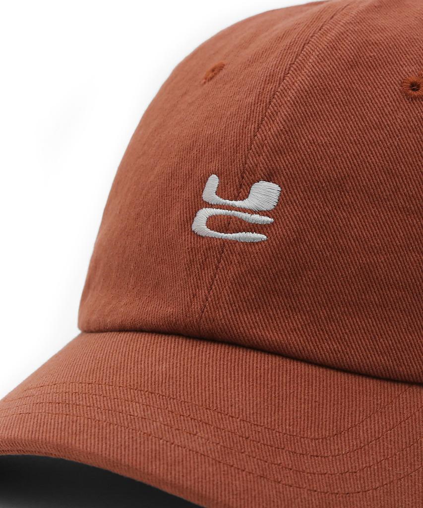Eondeokeonteulol Four Seasons Cotton Logo Embroidered Basic Soft Top Unisex Ball Cap Uc / Washed B B / Brick