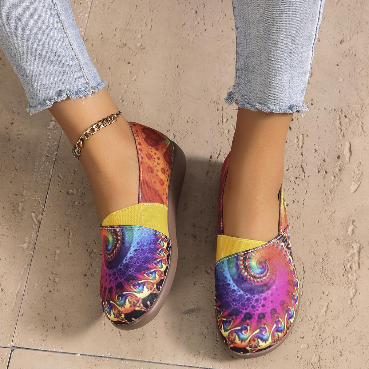 

Мода 2024 года, новые модные простые женские туфли без застежек, элегантные однотонные туфли на плоской подошве 42 красный