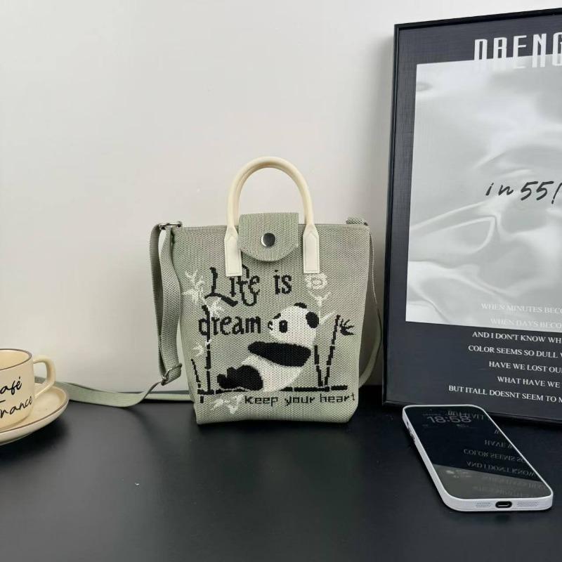 New knitted mobile phone bag, high-end handbag, women's messenger bag, adjustable versatile, convenient and large-capacity bag