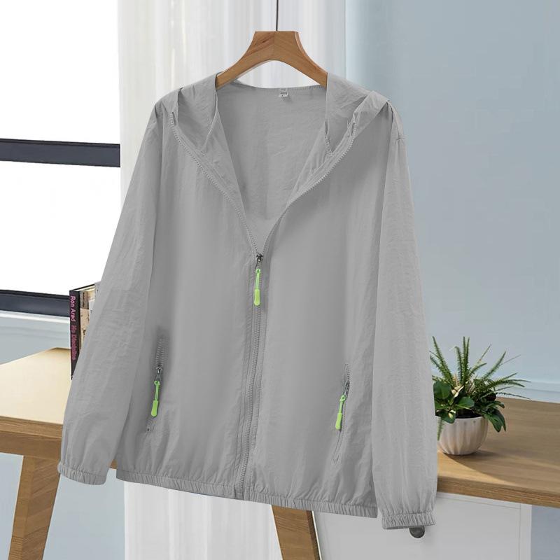 Sonnenschutzkleidung für Damen UV-Schutz Sommer Locker und Vielseitig Kurze Atmungsaktive und Leichte Jacke