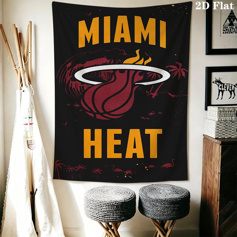 Miami Heat Fire Passion Threepiece Set 1 Duvet Cover 2 Pillowcase Without Core Bedding Set Christmas Birthday Gift