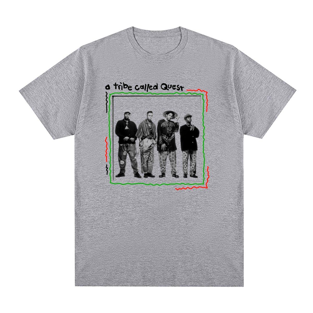 A TRIBE CALLED QUEST Винтажная футболка Хип-хоп музыкальная группа Рэп-звезда Хлопок Мужская футболка Новая футболка Футболка Женские топы S