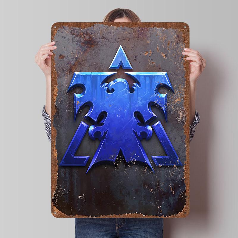 SStarCraft Tinplate Posters Customizable Wall Art Retro Vintage Metal Tin Signs for Decoration Home Decor Items House Interior