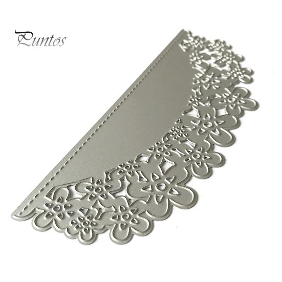 

Цветочный кружевной конверт бумажные штампы для резки DIY ремесло скрапбукинг тиснение трафарет серебряный