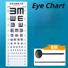 New Medical Standard Thickened Double E Vision Chart Handheld Eye Mask Waterproof Vision Test Tool for Eye Care