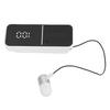 Wireless Bluetooth Lavalier Headset Call Vibration Digital Display Wireless Bluetooth Earbuds White
