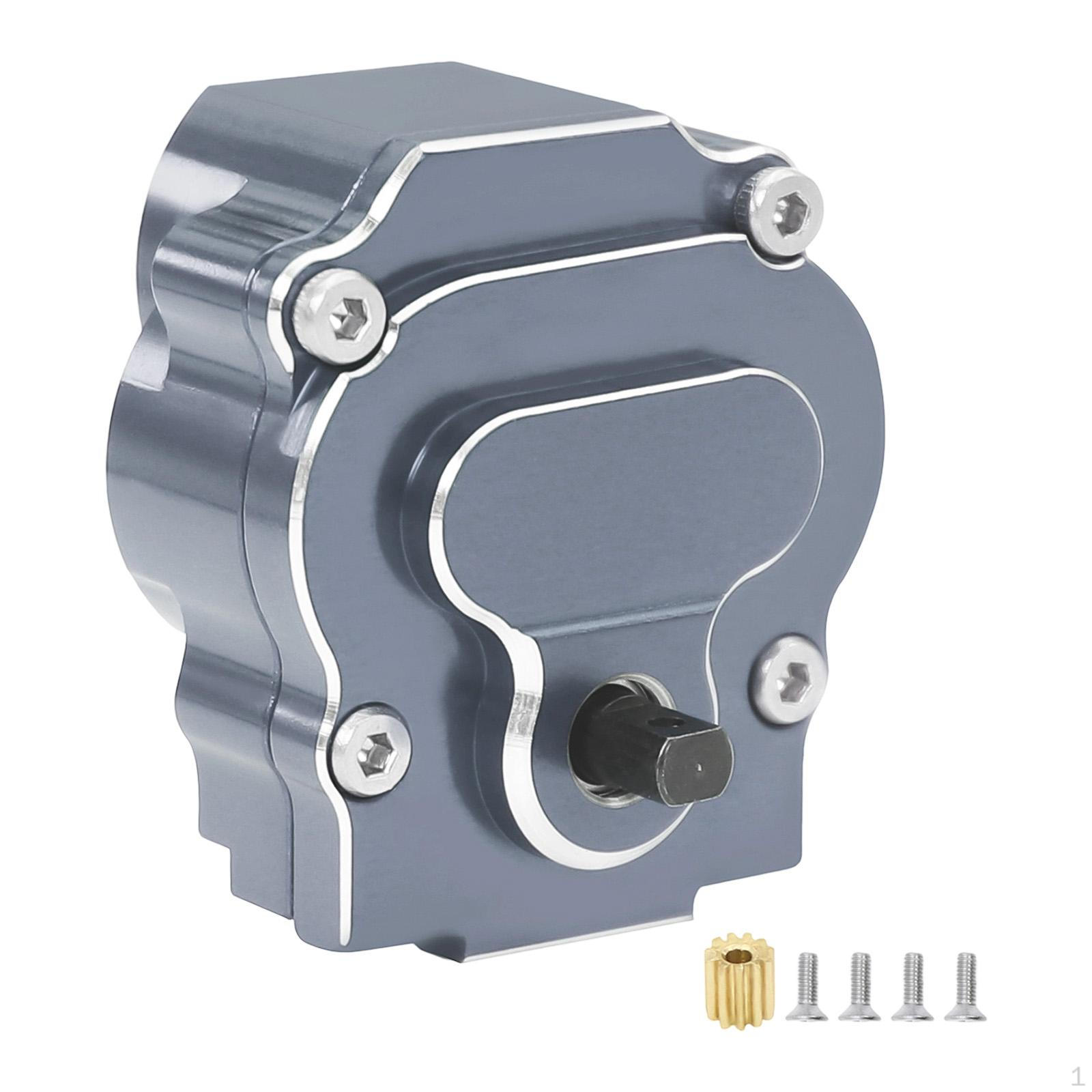 

CNC Aluminum Alloy Transmission Gearbox Metal 13:1 Sturdy Professional Replacement for 1:18 Scale Titanium color