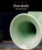 Green Glaze Antique Chinese-style Jingdezhen Ceramic Vase for Flower Arrangement and Home Decoration