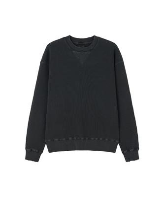 Beulumeon Waffle Sweat Shirt (Midnight Black)