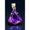 62 Ct Natural Topaz purple Fancy 925 Sterling Silver Certified Gemstone Pendant