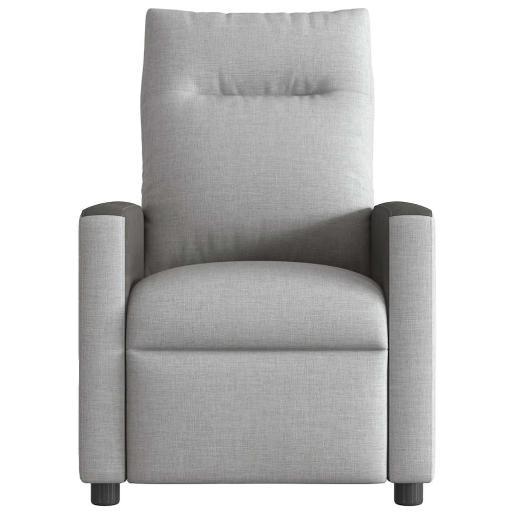 Foldable Massage Armchair, Electric, Grey, Fabric