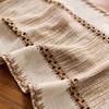 Bohemian Table Runner Striped Table Runner with Tassels Rustic Fringed Table Runner for Home Farmhouse Dining Table Decor