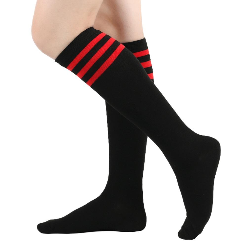 Black White Striped Long Socks Women Sexy Over Knee Thigh High Socks Over The Knee Stockings Ladies Girls Warm Long Tube Socks