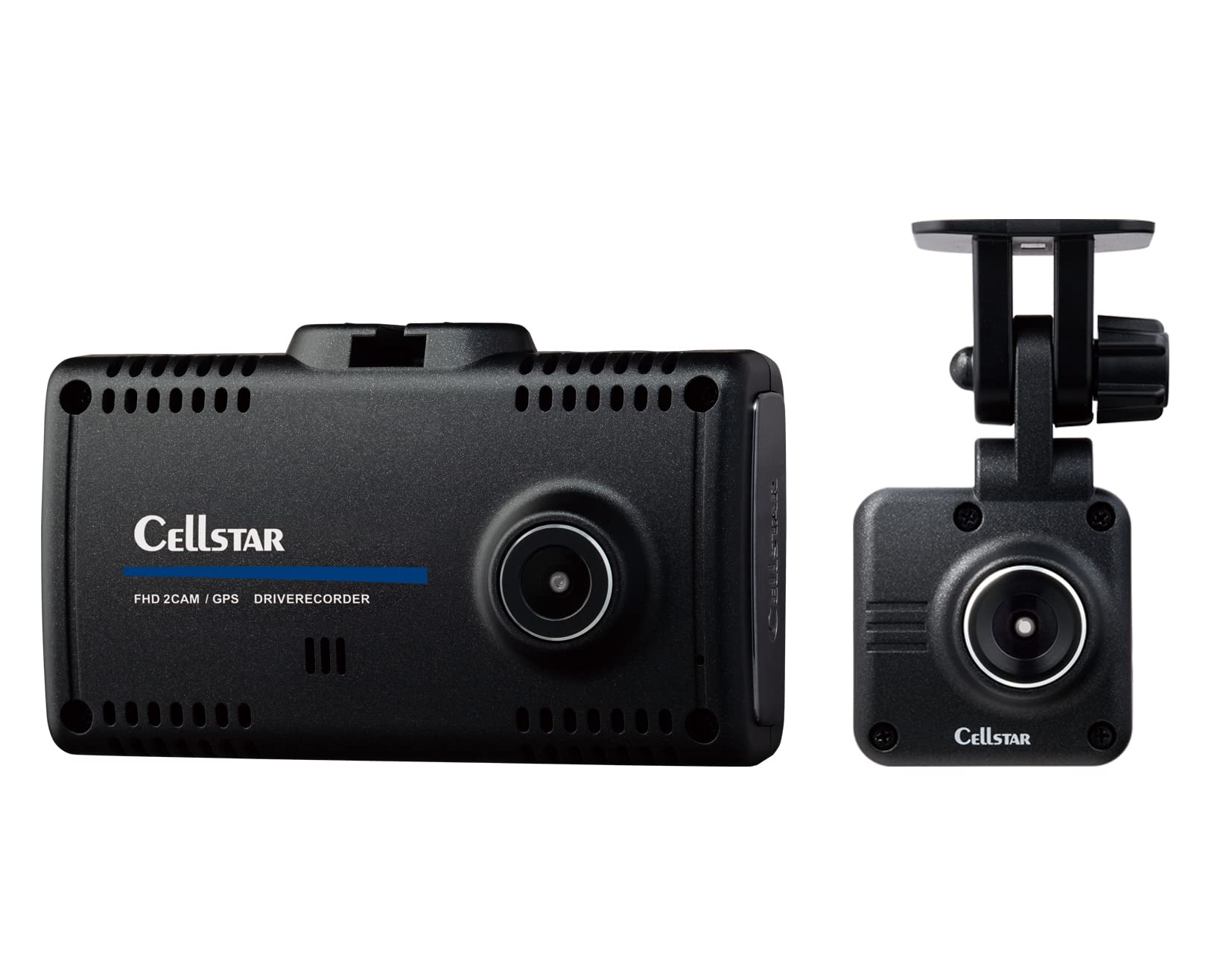 

CELLSTAR Видеорегистратор с передней и задней двойной 2 Full HD microSD для парковки, безопасного вождения, GPS, уведомления, данные, сделано, гарантия CS-93FH камеры, белый