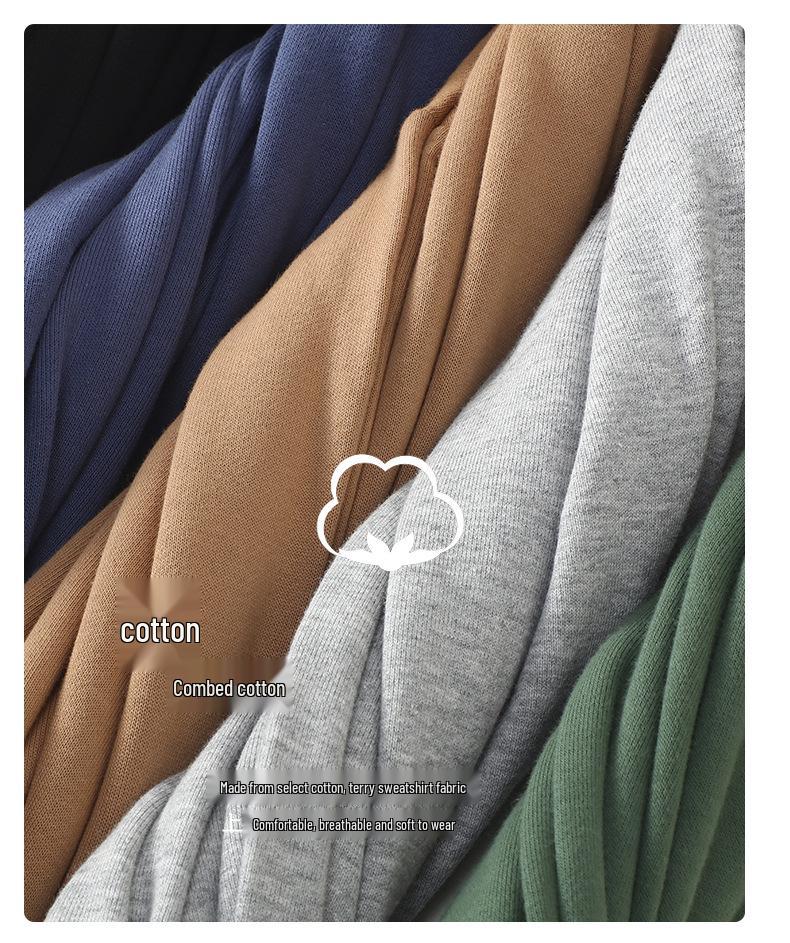 320g Großschleifen-Frottee-Sweatshirt, Rundhalsausschnitt, Trendig für Frühling/Herbst, Gruppenkauf unterstützt, Verdickt mit individuellem Logodruck