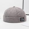 Brimless Skullies Cap Vintage Cotton Men Adjustable Landlord Docker Cap Multipurpos Beanie Hats Streetwear Dome Hat Hip Hop Hats