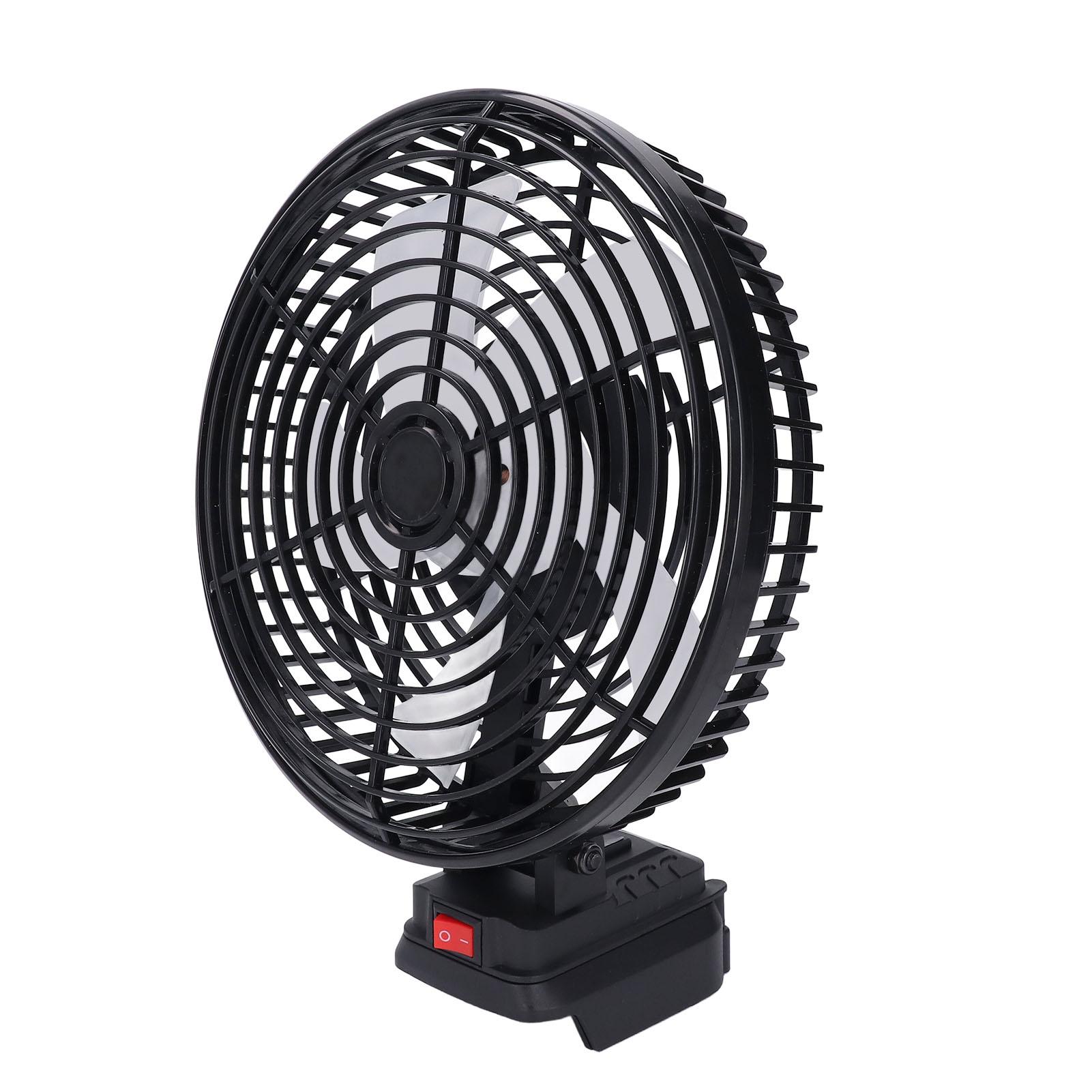 

8-дюймовый электрический вентилятор для литиевой батареи BL1840 18 В, портативный охлаждающий вентилятор для дома, улицы, путешествий