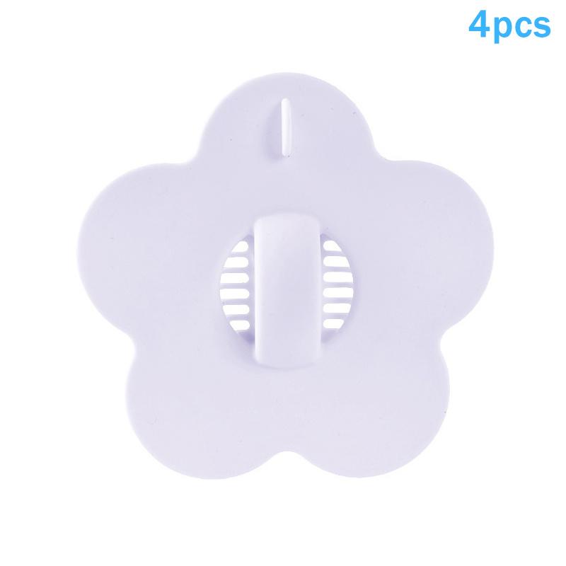 

Flower Shape Sink Drain Stopper Silicone Filter for Washbasins Hair Catcher Easy Clean for Bathroom Kitchen