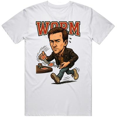 Klassischer Kultfilm Rounders Wurm Karikatur Filmfan v2 T-Shirt