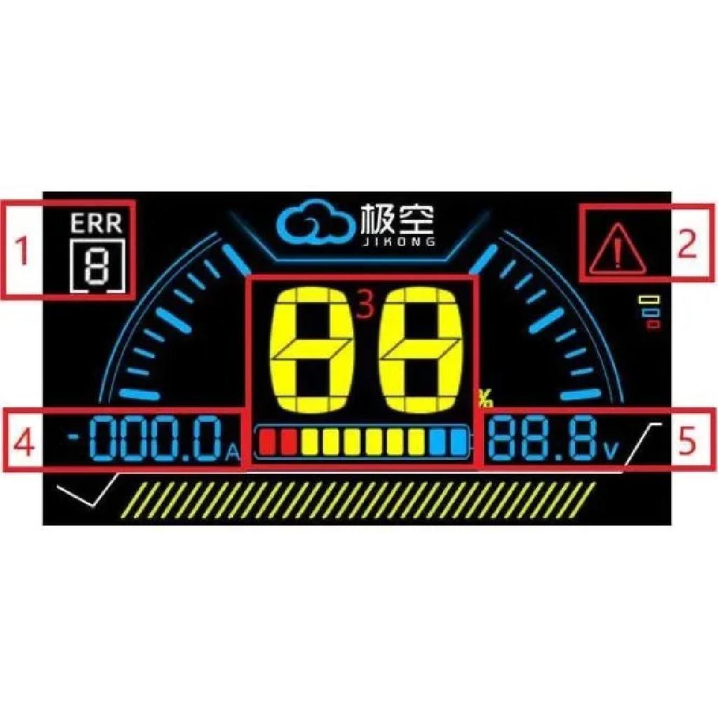 JIKONG BMS LCD Display 2.3 4.3 Inch Lithium Battery Smart Bms Accessories Intelligent Battery Level Indicator JIKONG BMS Monitor