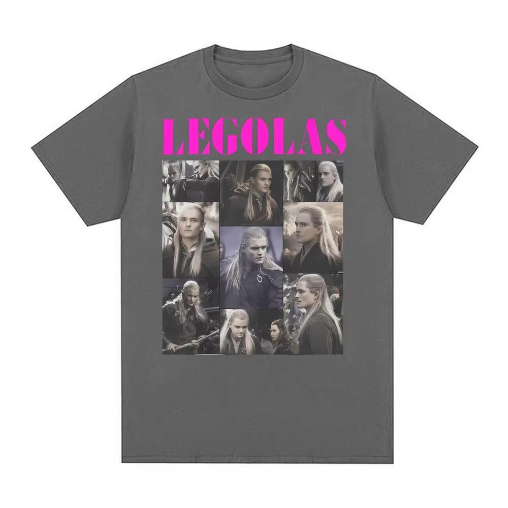 Legolas Vintage Collage Graphic T-shirt Women Clothing High Quality Streetwear T Shirt Tops Loose Cotton T-shirts