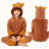 Kigurumi Capybara Onesies Adults Kids Sleepwear Boy Girls Flannel Cartoon Anime Pajamas Chidlren Halloween Performance Jumpsuit