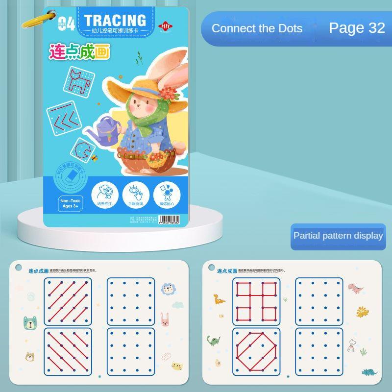 Pen Toddler Control Training Workbook Baby Magical Tracing Practice Copybook Reusable Writing Drawing Educational Picture Books