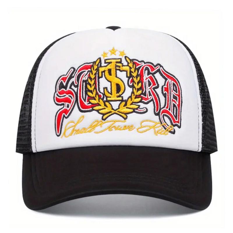 2026 New Fashion HipHop Hat ST Mai Sui Embroidery Street Skateboarding Hat Outdoor Leisure Sunshade Baseball Hat Unisex Mesh Hat