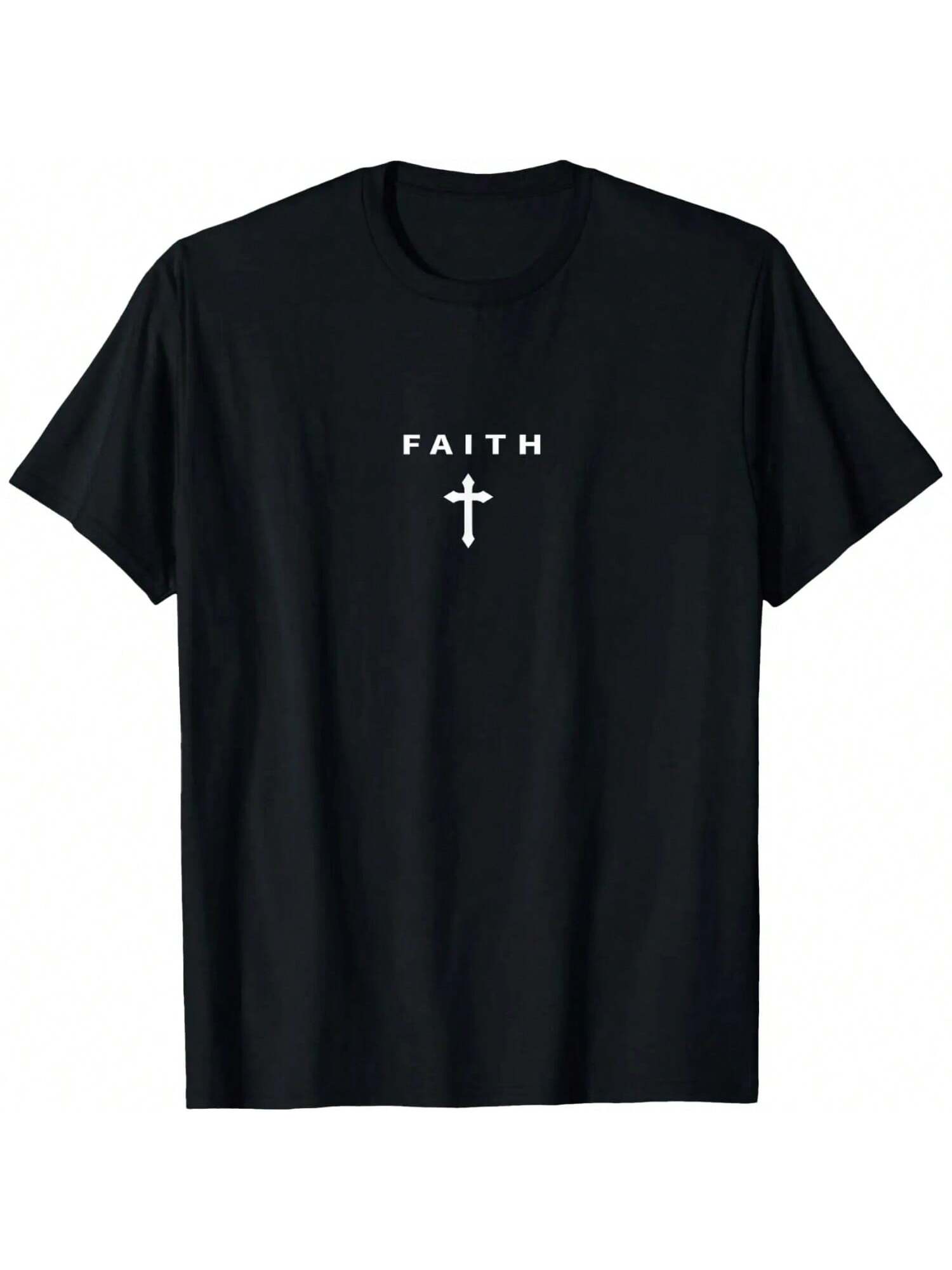Christian Minimalist Religious Christ Faith And Cross T-Shirt S разноцветный
