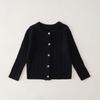 Kids Solid Color Crew Neck Long Sleeve Cardigan Sweater Boys Girls Toddler Casual Outerwear
