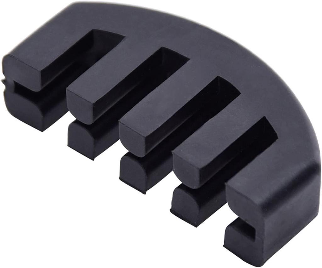 2-Piece Violin Fingerboard Scale Chart & Rubber Mute Set