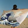 Giappone Onda di Kanagawa Coperta in Microfibra Asciugatura Rapida Teli da Spiaggia Stampa Oversize Super Assorbente Coperta Asciugamano da Piscina