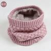 Men Women Winter Knitted Infinity Scarf Polar Fleece Neck Warmer Snood Extreme Warm for Youth Boys Girls